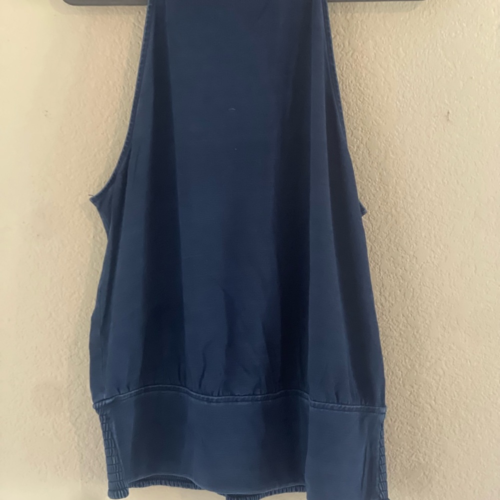 Dark denim halter top